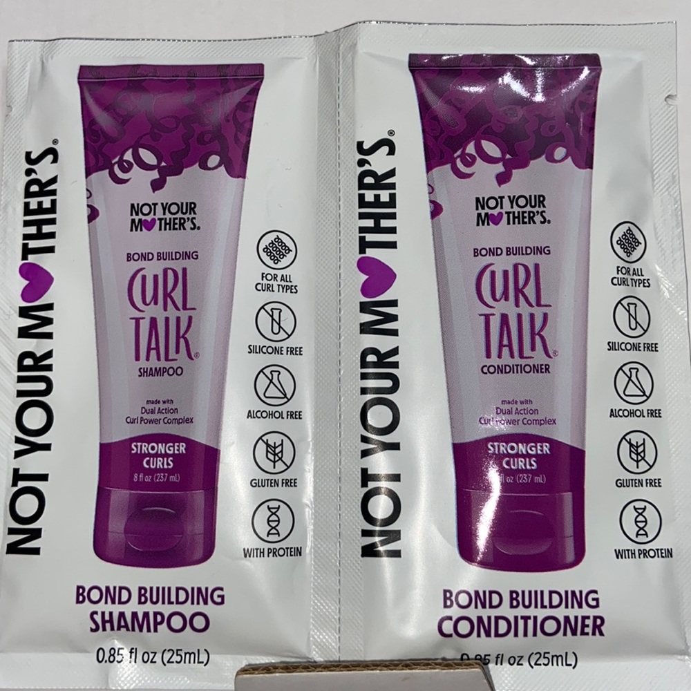 🌷10/$15 not your mother’s curl talk shampoo and conditioner foil sample